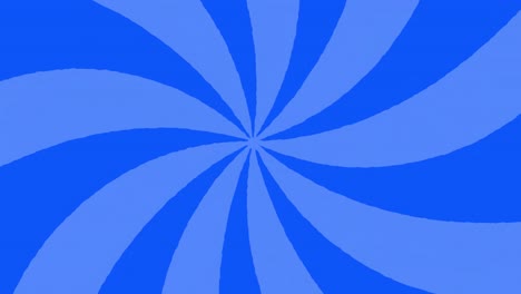 stripes rotating and moving against blue background