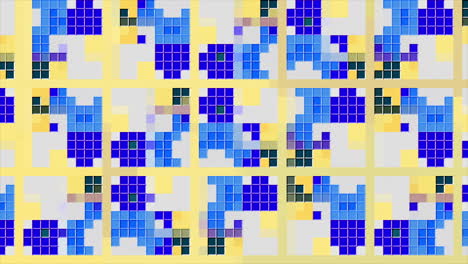 patrón de mosaico de arte de píxeles abstractos