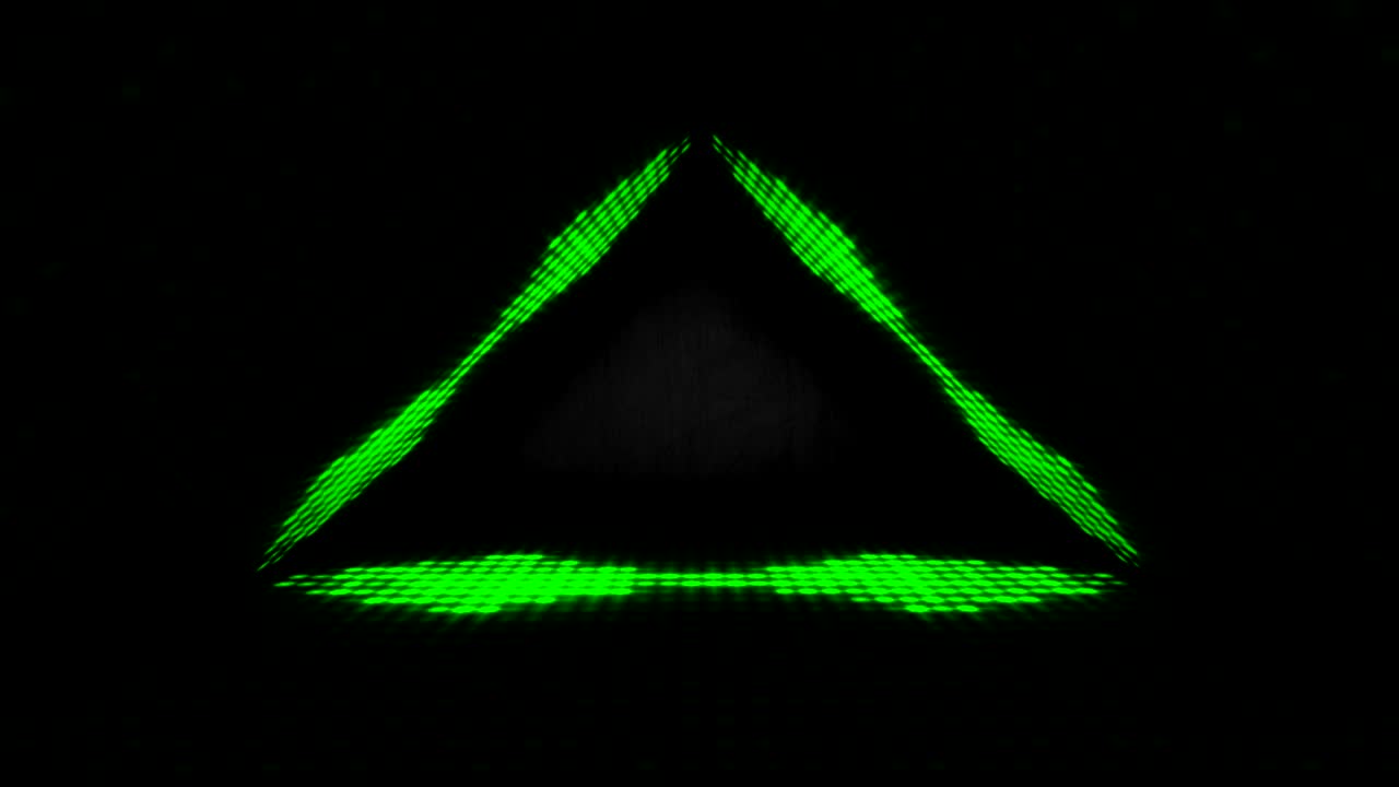 4k 빛나는 무대 녹색 네온 조명 - 루프 가능한 스 비디오