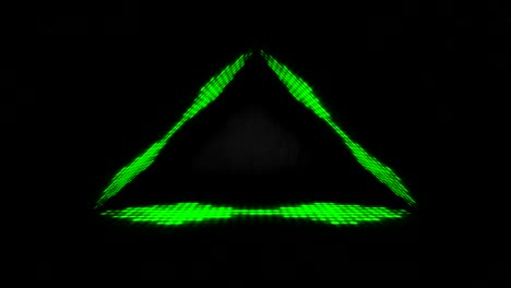 4k luces de neón verdes brillantes para el escenario - video de stock en bucle