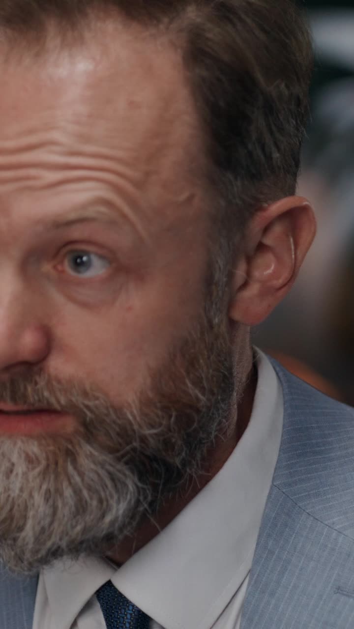 Businessman in conversation