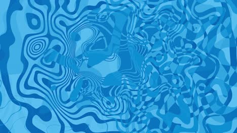 loopable blue abstract background with fluid morphing shapes and dynamic motion - seamless twirling animation of vibrant blue waves and elegant liquid flow