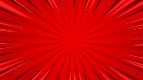 motion graphic of flat design red comic style background