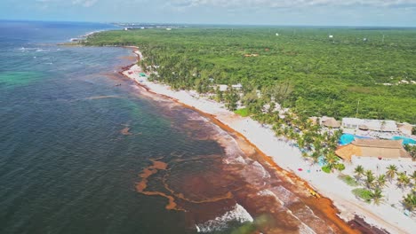 aerial view, mexican vacation destinations, tropical white sandy beaches