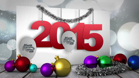 2015 on poster with decorations