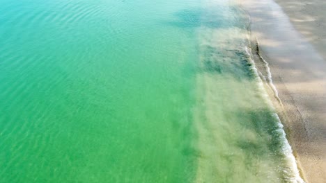 aerial view drone over beach sea