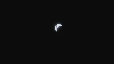 Partial-Solar-Eclipse-Visible-From-Little-Rock,-Arkansas