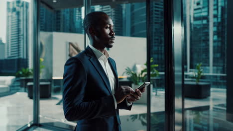 businessman in modern office