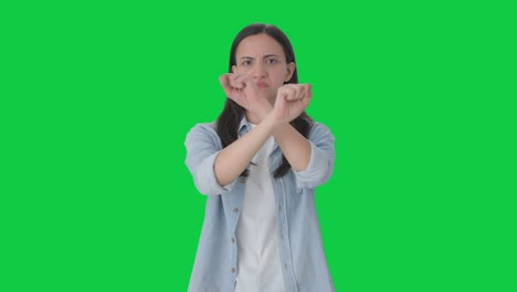 Angry-Indian-girl-asking-to-stop-Green-screen