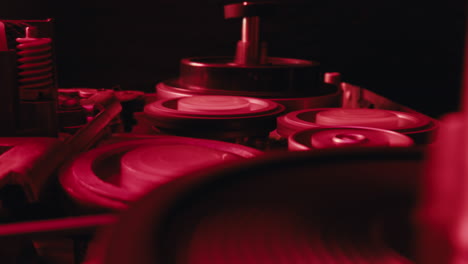 equipo de audio vintage de primer plano