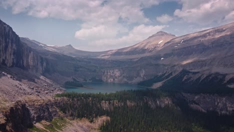 lakes in the mountain valley