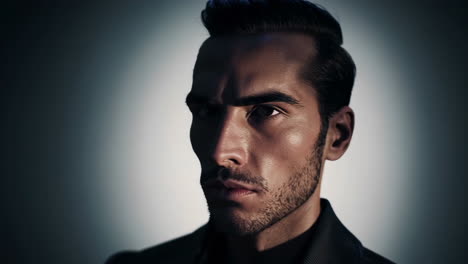 retrato de un hombre elegante