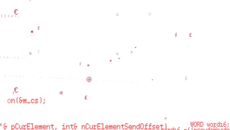 Animation of data processing on white background