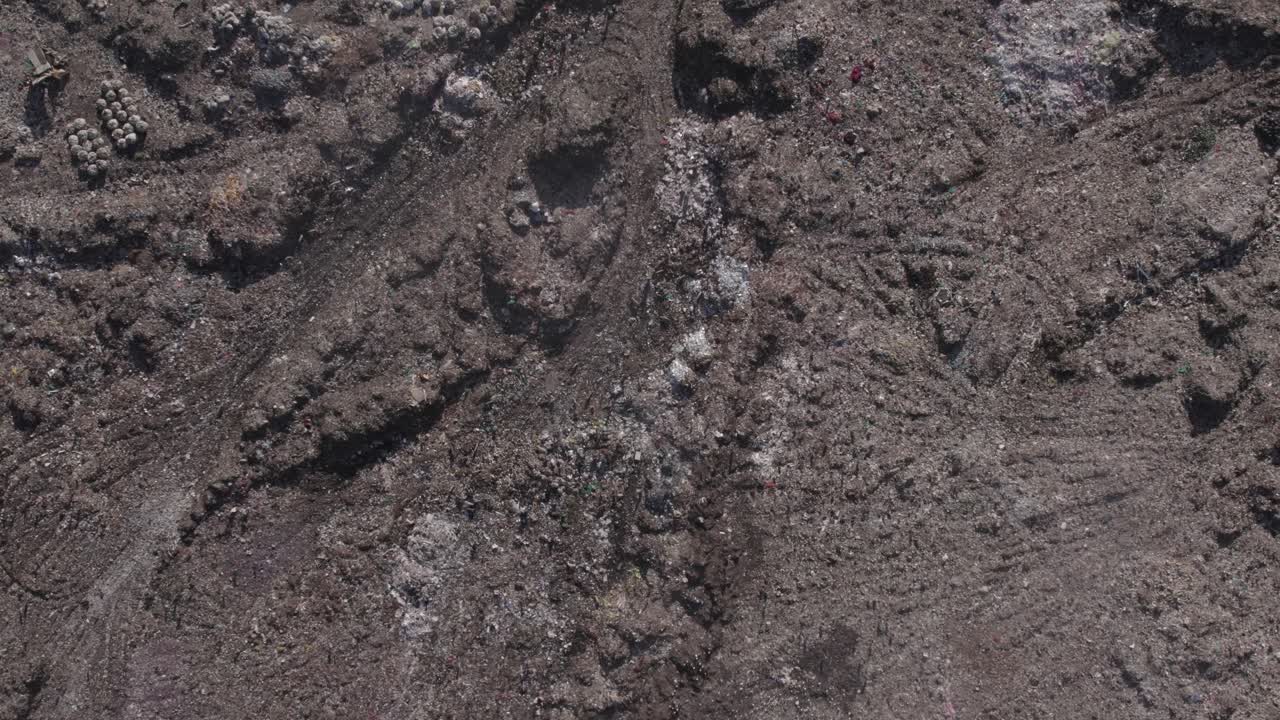 Birds eye view of Kenya's Dandora dumpsite landscape