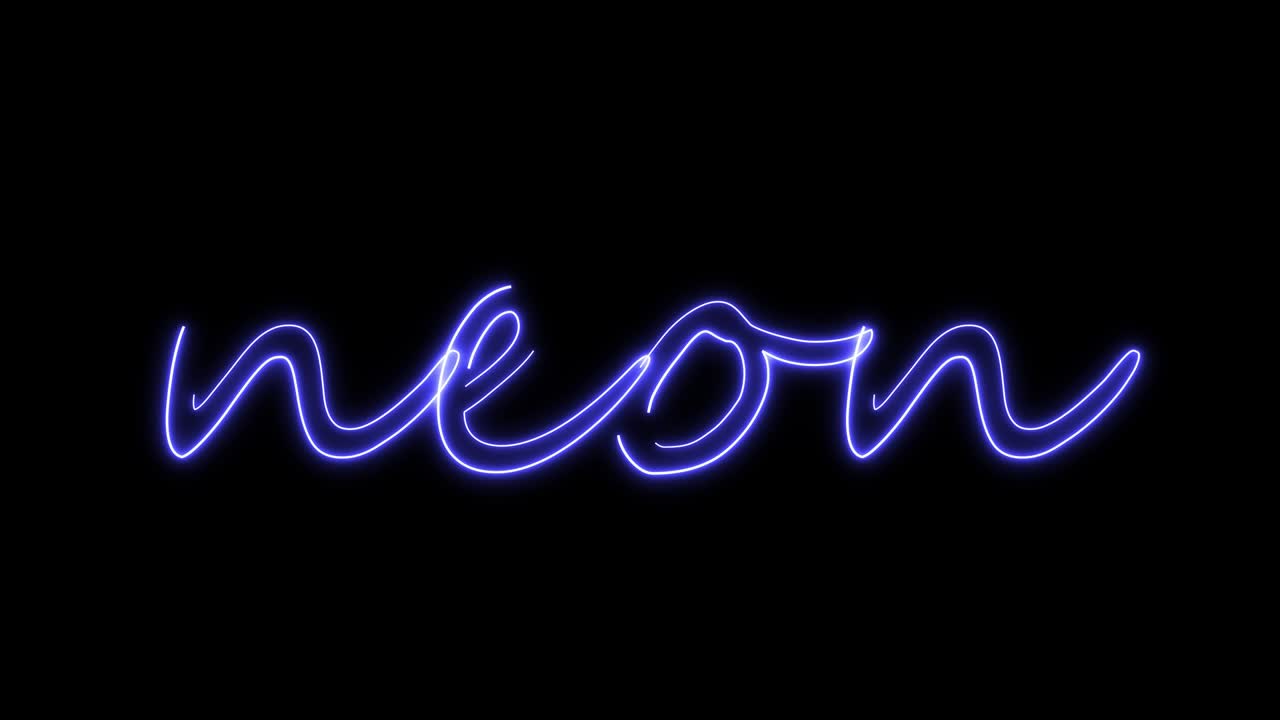Animazione neon senza soluzione di continuità.