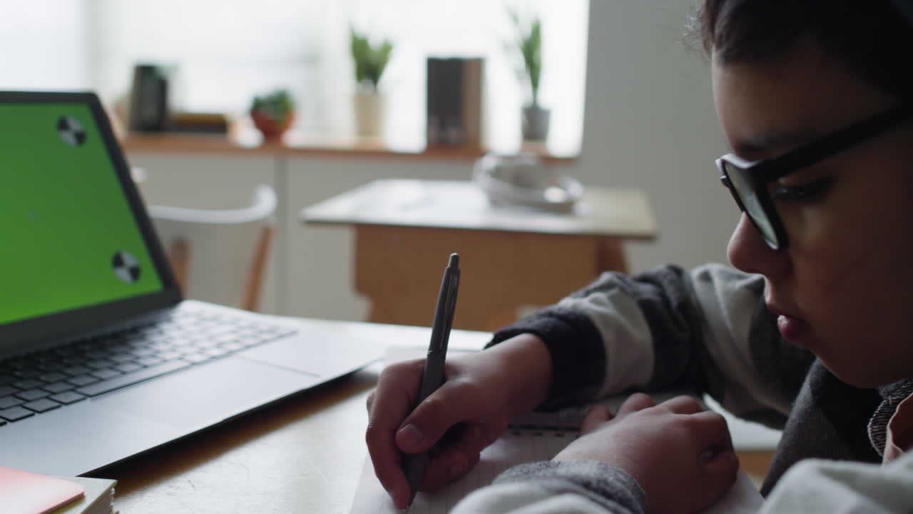 Child Studying Online