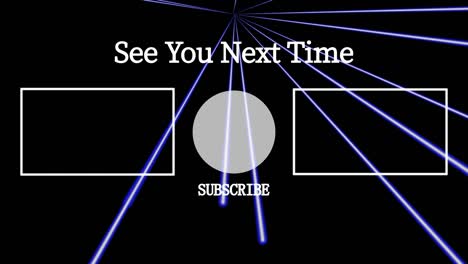 laser stage set beam end card ending screen motion graphics