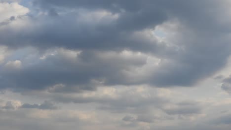 cloud formations time lapse, spring season, rainy