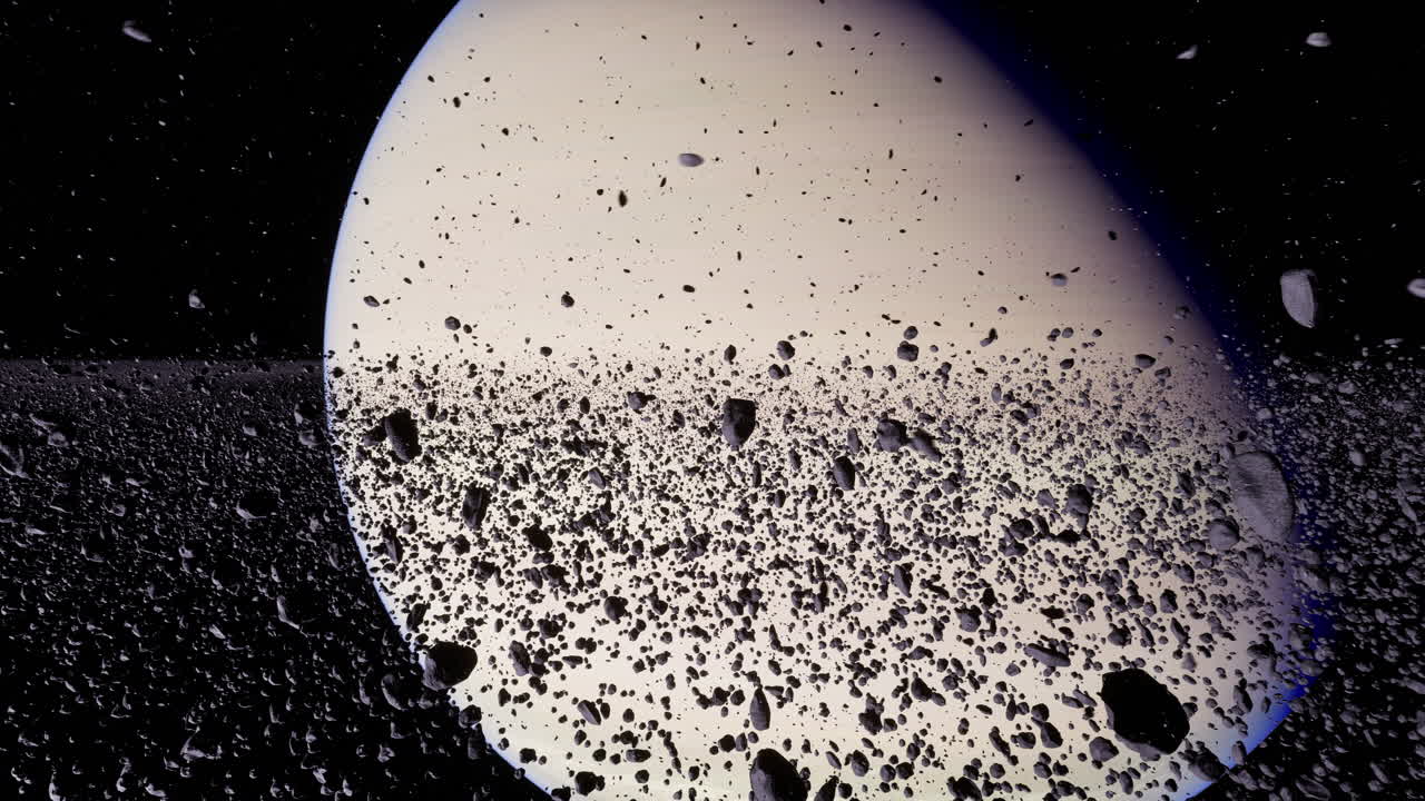Exploring the rings of saturn with floating rocks and asteroids