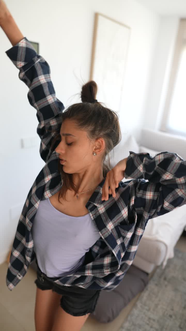 Woman Dancing at Home