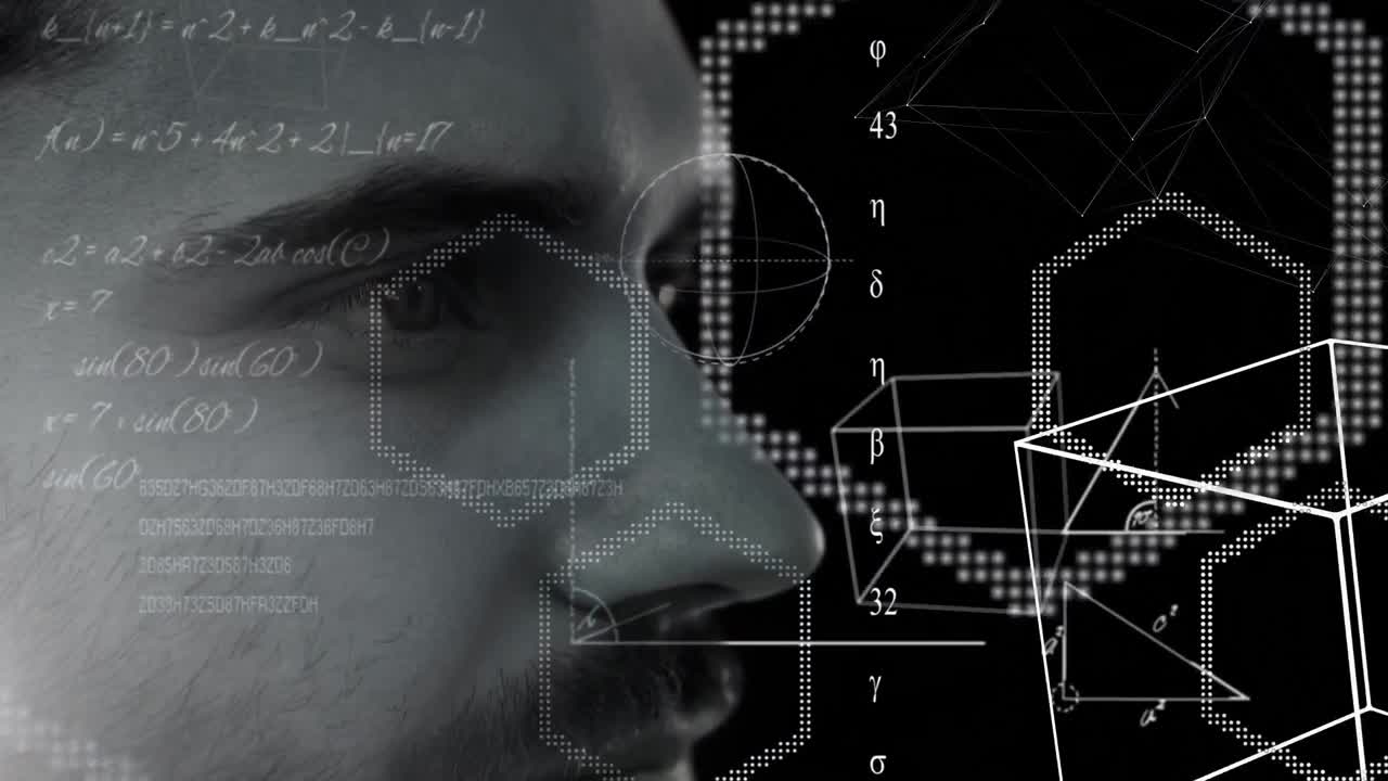 animación del cerebro con tecnología y procesamiento de datos