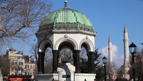 german fountain at the sultanahmet istanbul