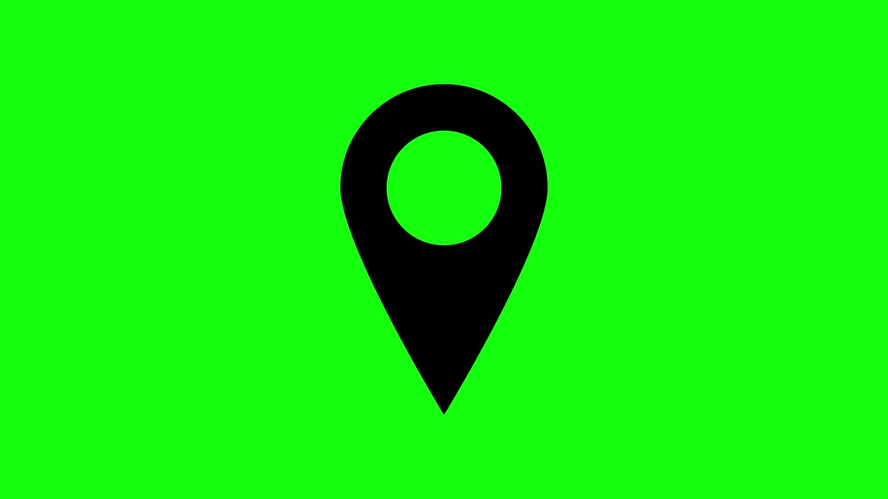 8 animations gps location address icon green screen map navigation pin chroma key