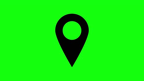 8 animaciones dirección de ubicación gps icono pantalla verde mapa de navegación pin clave de croma
