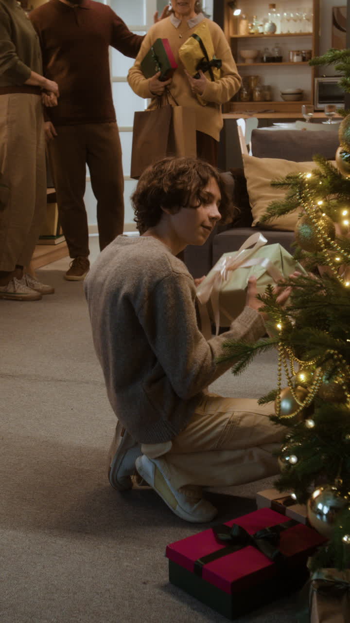 reunión familiar de navidad