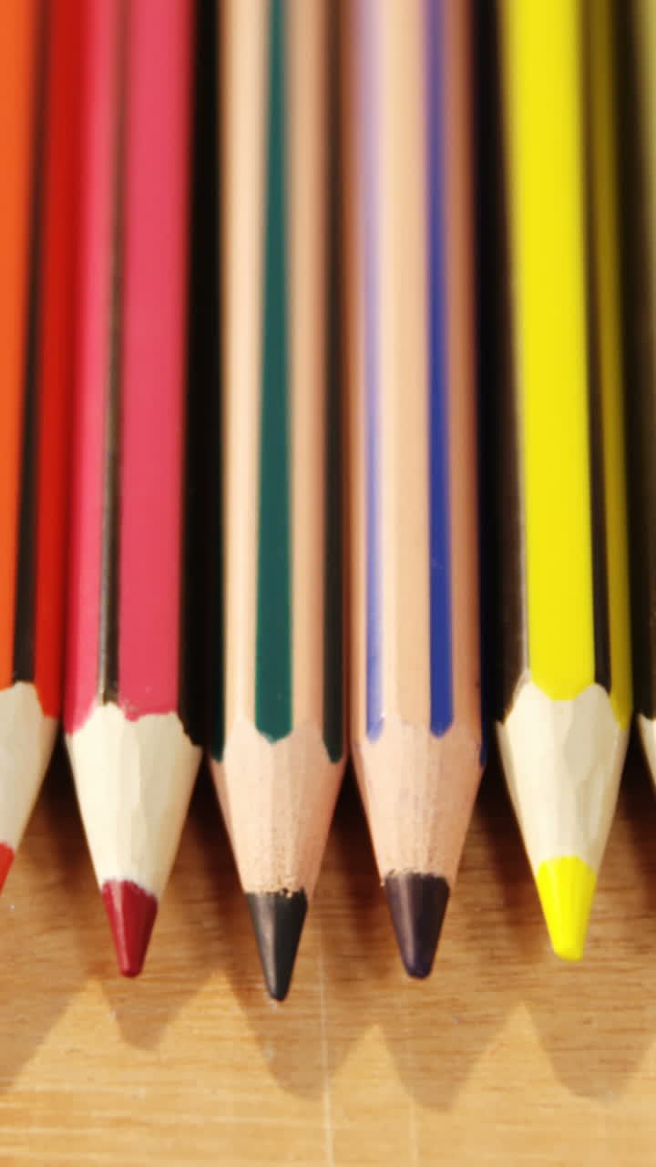 primer plano de un lápiz de color