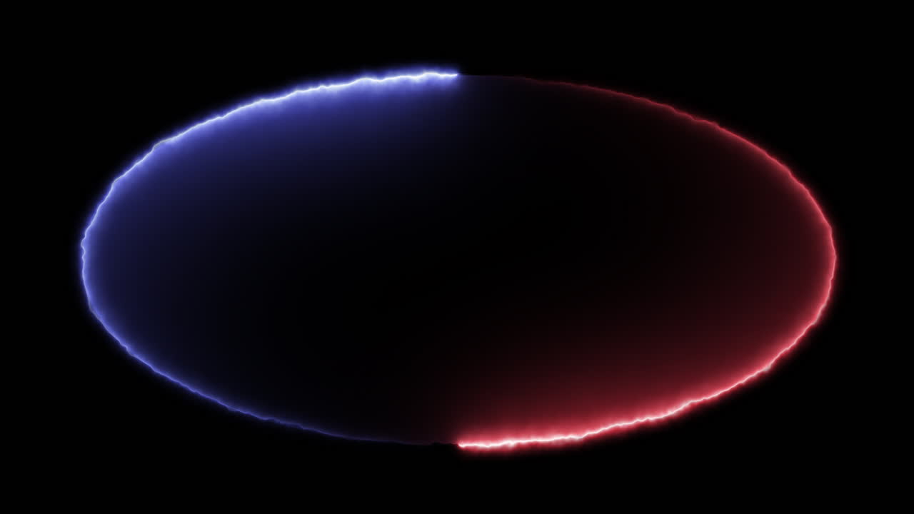 Futuristisk Oval Ring – Elektrisk Ellipse Bevegelig Bakgrunn