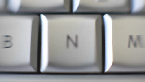 La-Letra-N-Está-En-Un-Teclado-De-Computadora