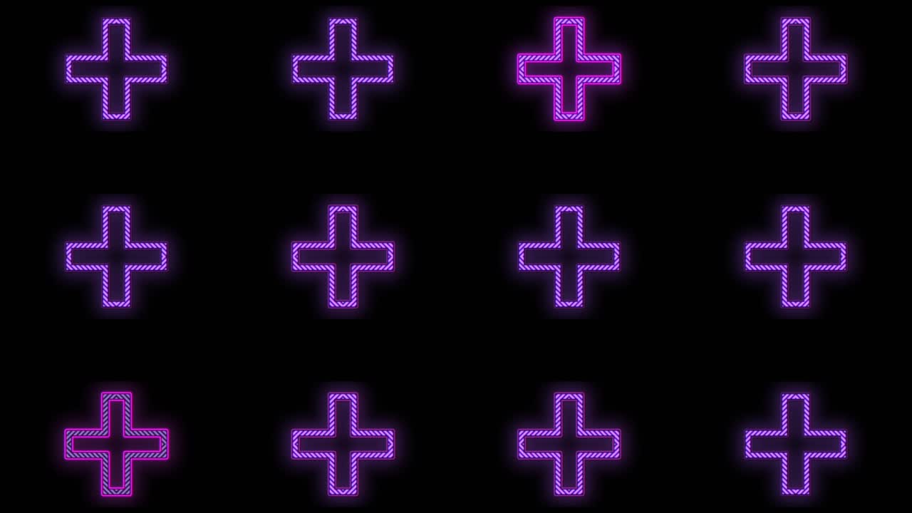 新光紫色十字架圖案 (第12行)