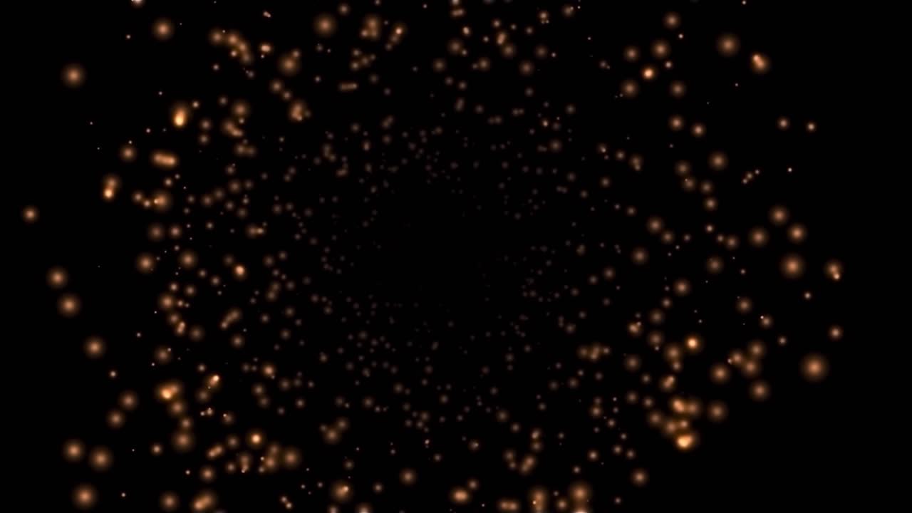 Tunnel di stelle arancioni