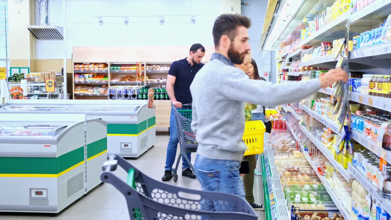 compras en una tienda de comestibles