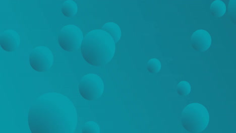 animation of blue spheres moving over blue background