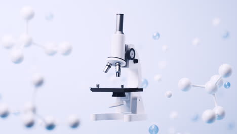 microscope in the laboratory, 3d rendering.