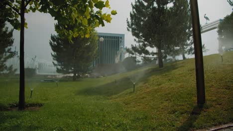 fountain in tashkent, uzbekistan. city center, ministry of finance building 11 of 17 main square