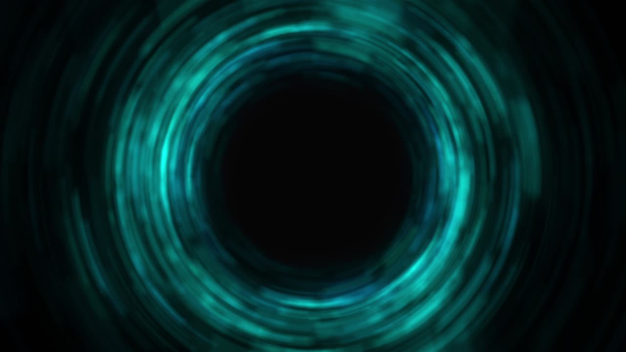 fondo generado por computadora con un giro radial. embudo de renderización 3d de partículas y ondas de colores