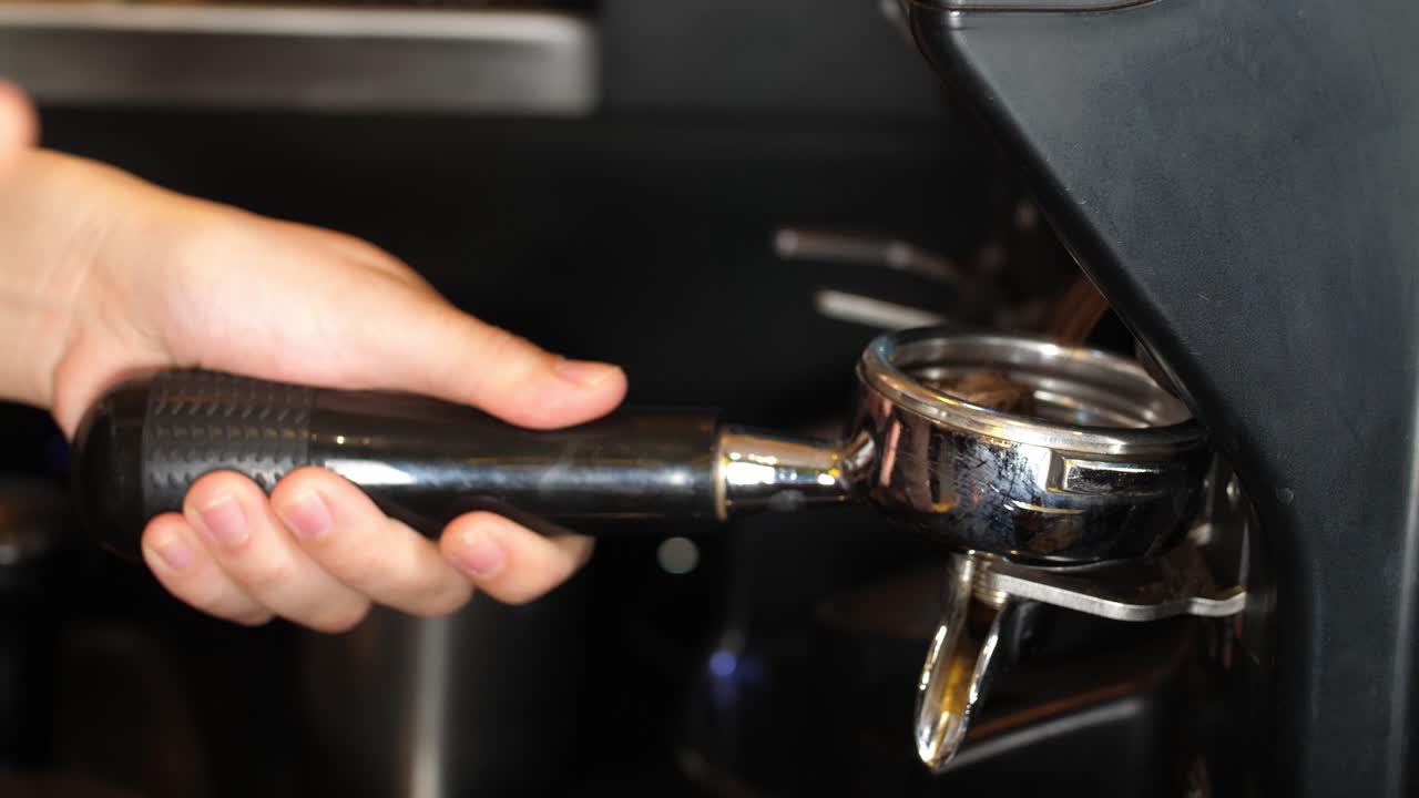 preparación de un espresso