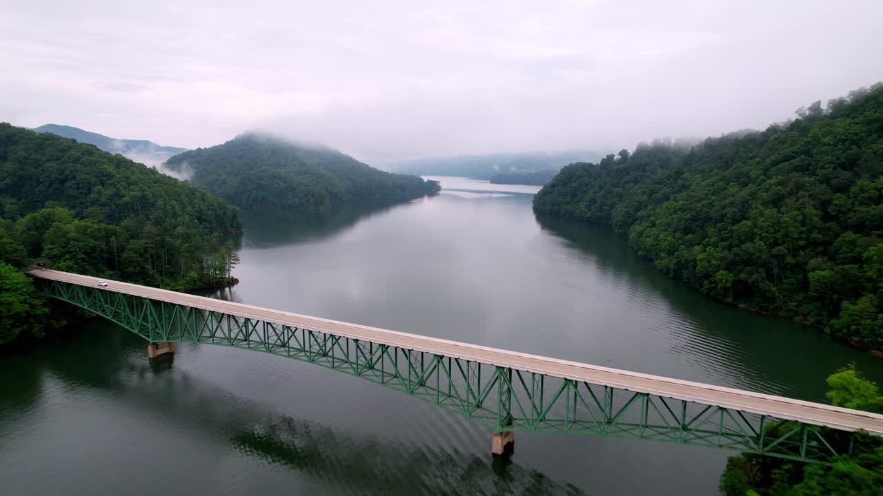 watauga 테네시 호수의 버틀러 다리 비행, 테네시 동부의 tva 저수지