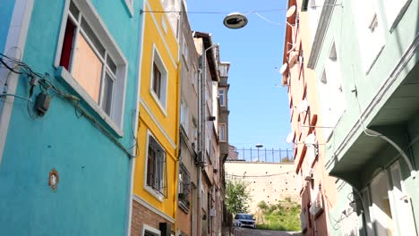 colorful streets of an old town