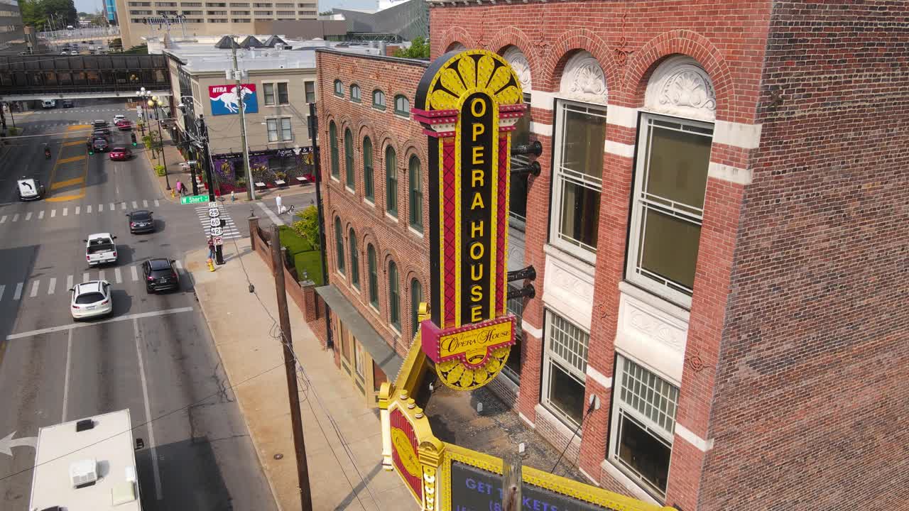 Aerial View of Opera House in City