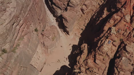 drone disparó sobre petra - jordania, junio de 2019