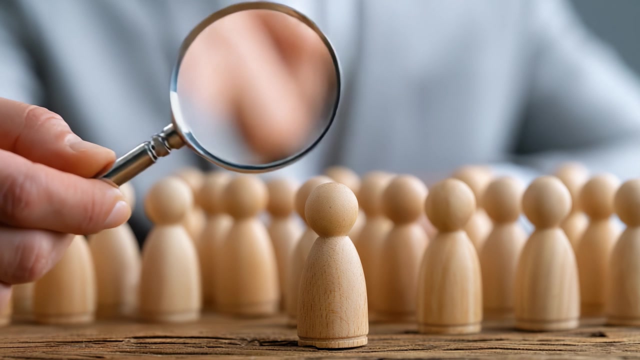 Analisando Indivíduos: Um Exame Focado de um Personagem Distinto Entre uma Multidão de Figuras, Destacando a Importância da Individualidade na Dinâmica de Grupo