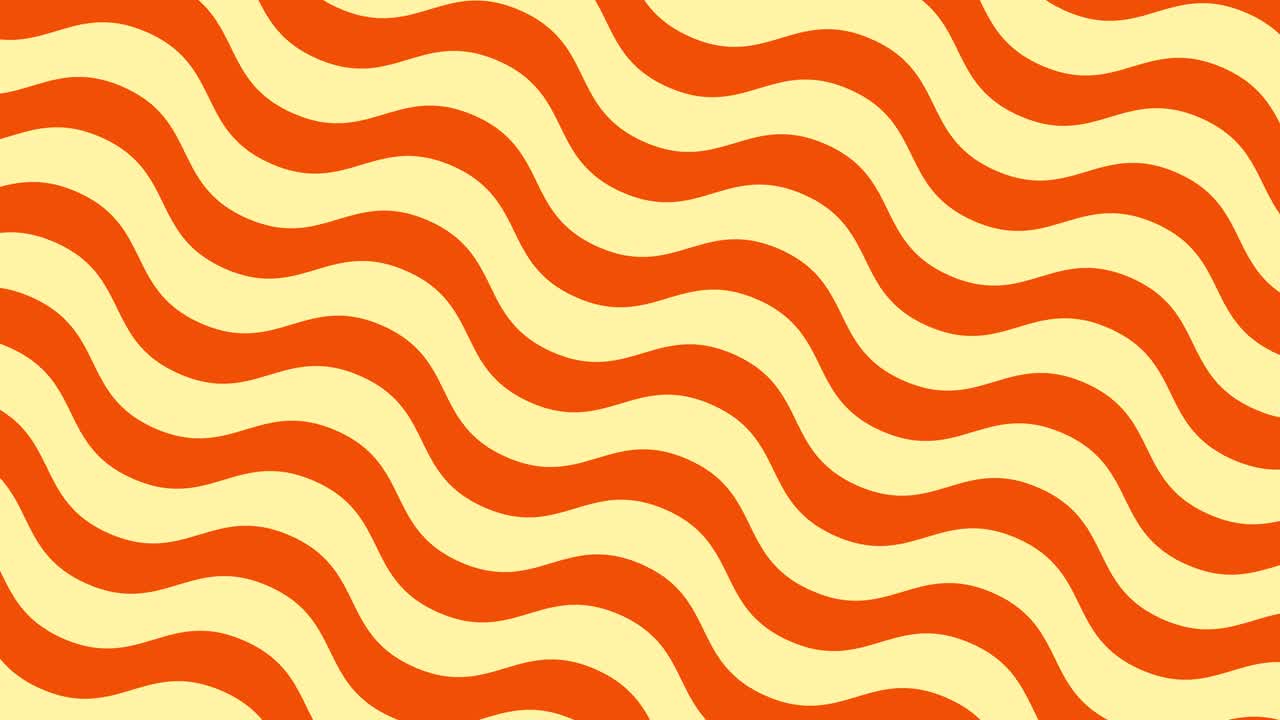 구부러진 노란색 선 애니메이션 배경