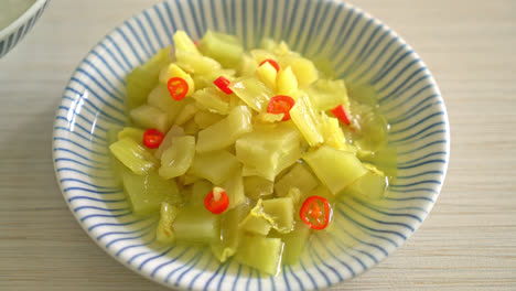 spicy salad pickle cabbage or celery with sesame oil - asian food style