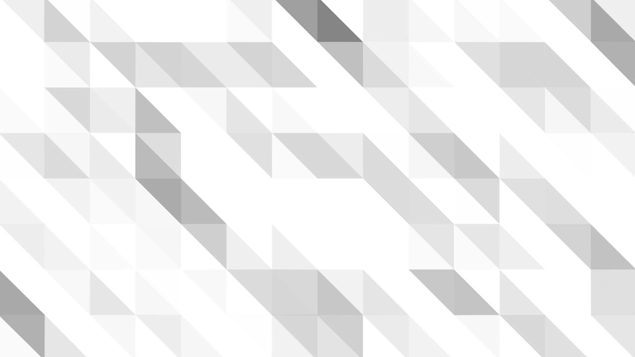 superficie geométrica poligonal abstracta. bajo fondo de movimiento poli de desplazamiento de triángulos grises blancos 4k