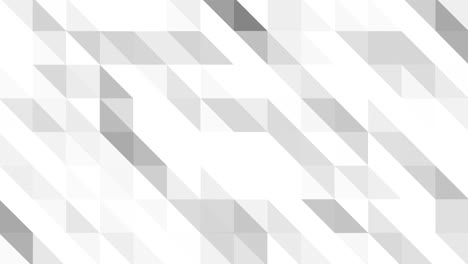 superficie geométrica poligonal abstracta. bajo fondo de movimiento poli de desplazamiento de triángulos grises blancos 4k