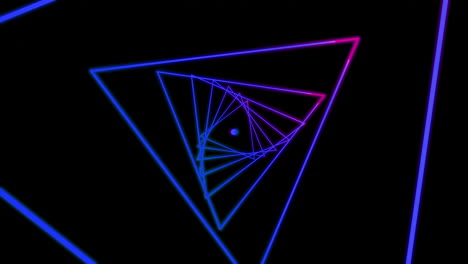 neon triangles abstract background